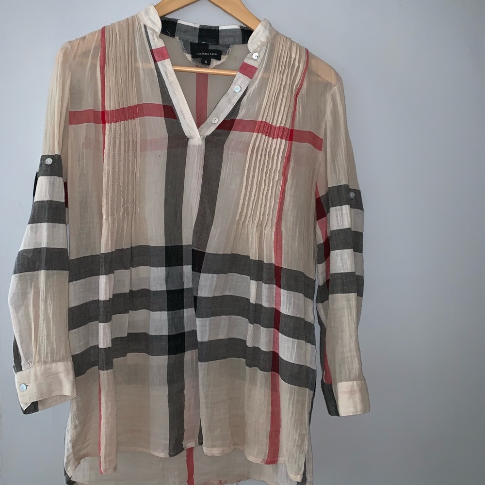 Cute Plaid Tunic